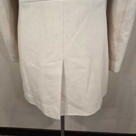 Women's Pendleton Beige Wool Cashmere Blend Hooded Pea Coat | Size 10 - Picture 7 of 13